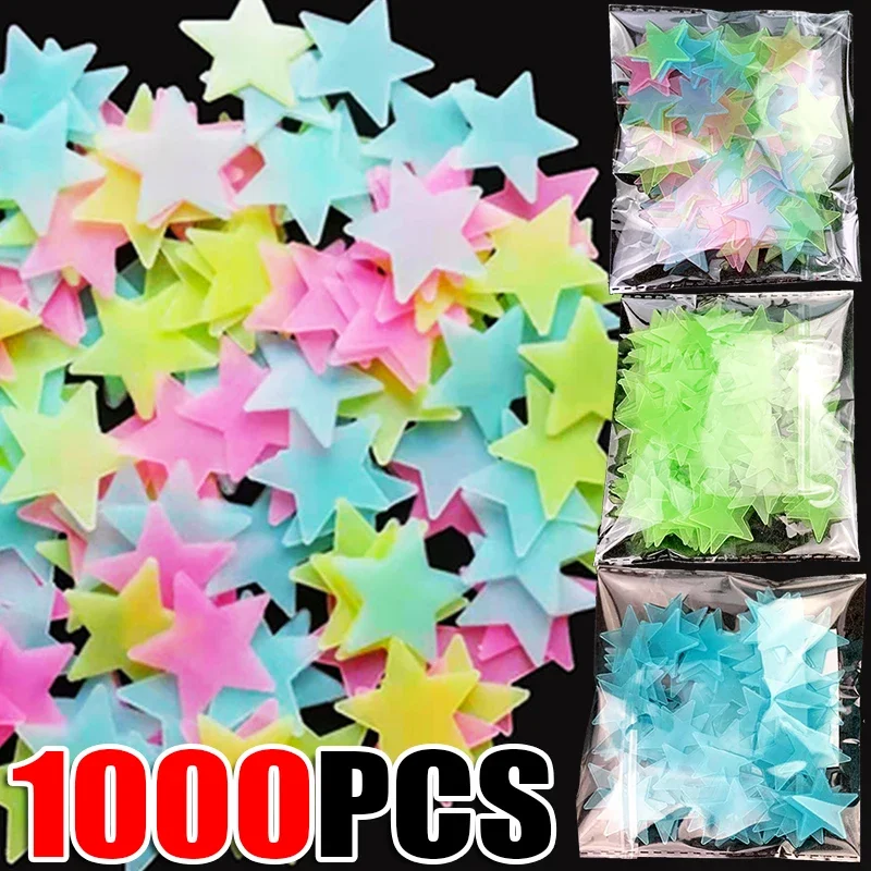 Glow In Dark Stars - 50/1000Pcs Glow in The Dark Stars