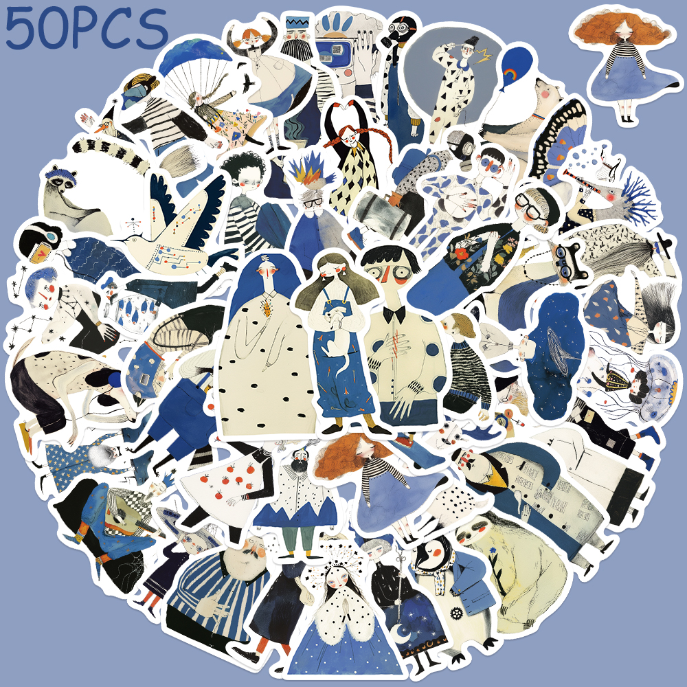 Kids Toys Clipart - 50pcs Cartoon Strange Clip Art Stickers