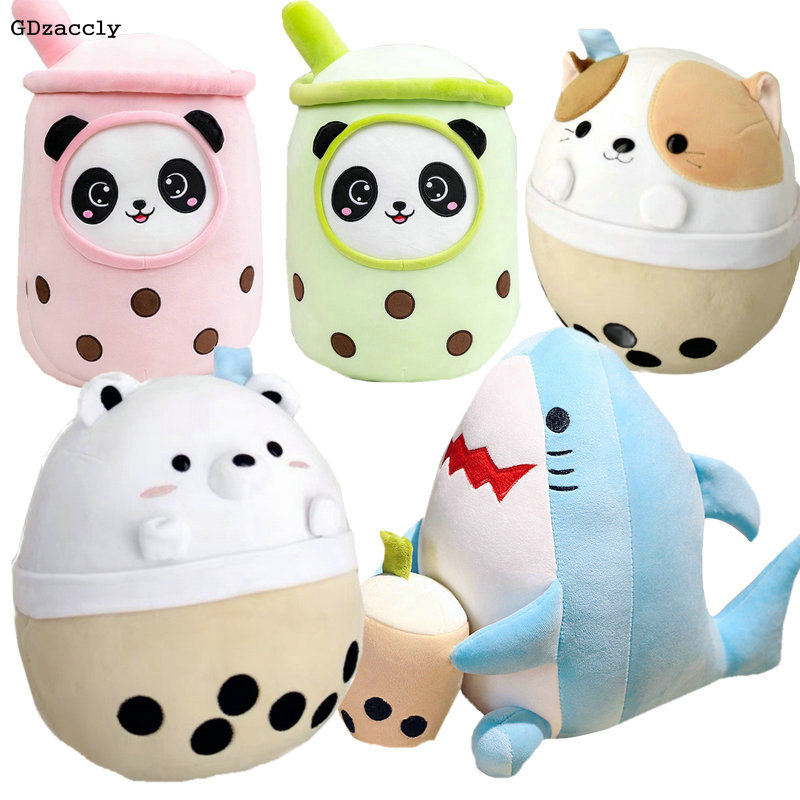 Unicorn Stuffed Toy - Cartoon Animals Shape Boba Stuffed Panda