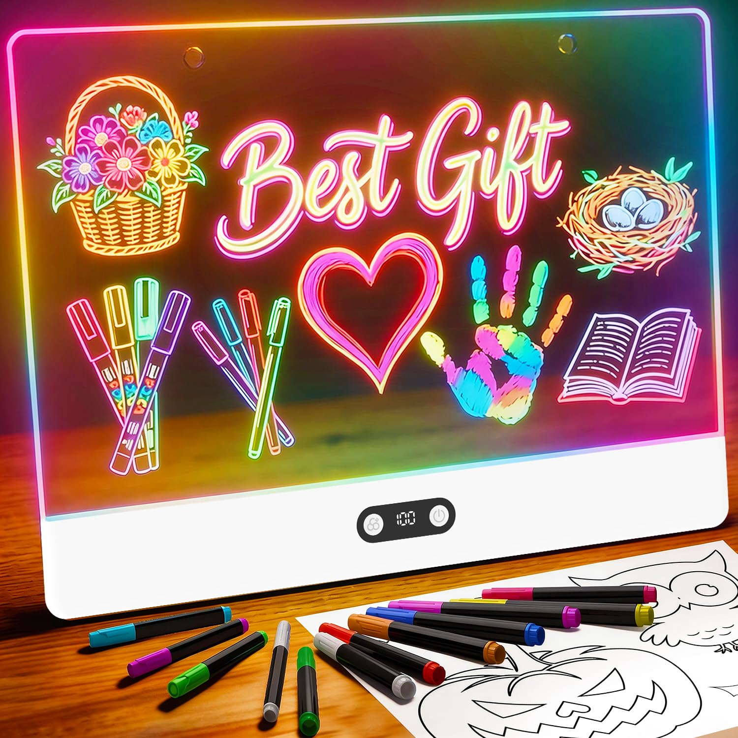 Rechargeable LED Drawing Board - Kids Toys Drawing incelemesi ve fiyatı