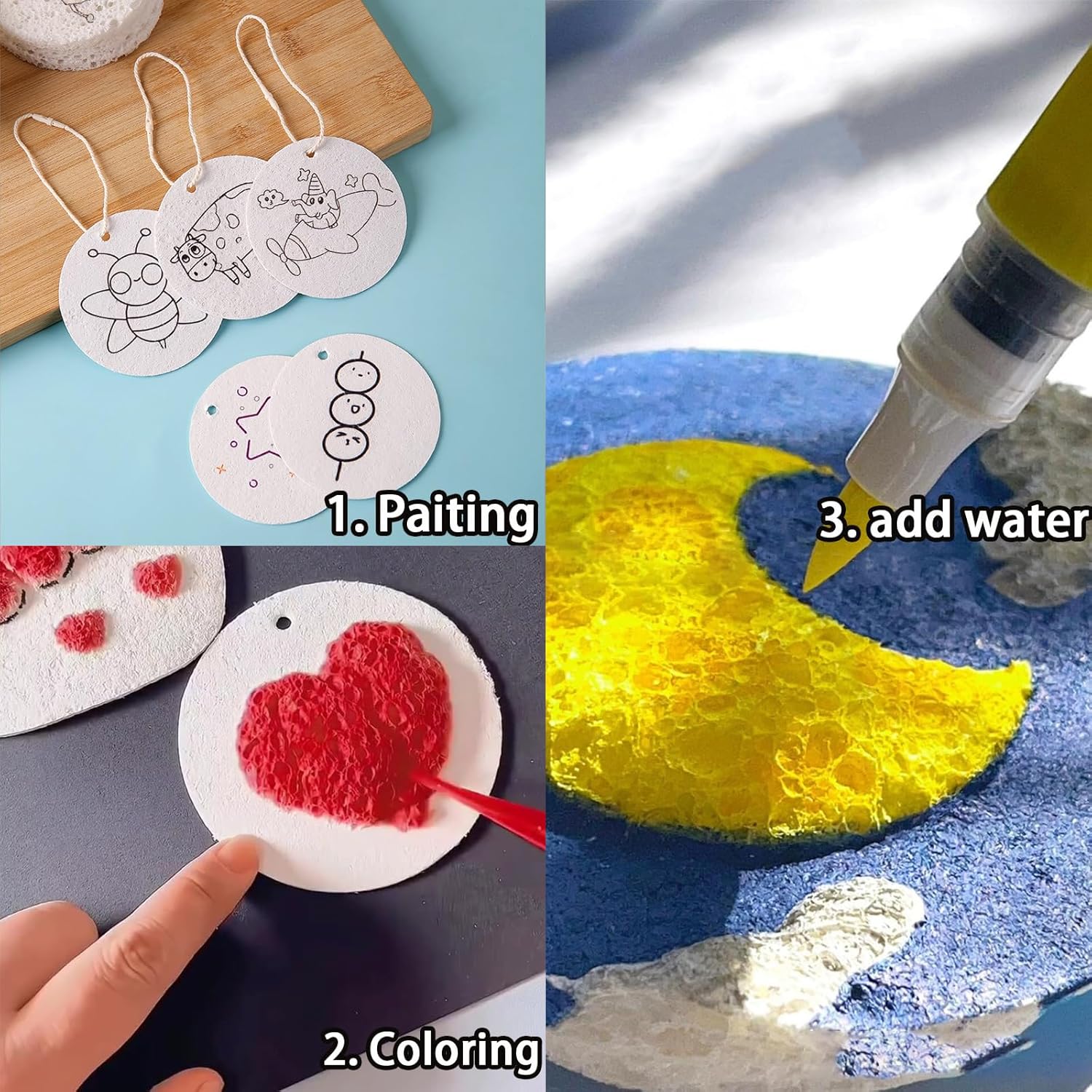 3D Puffy Foam Texture Painting - Kids Toys Drawing incelemesi ve fiyatı