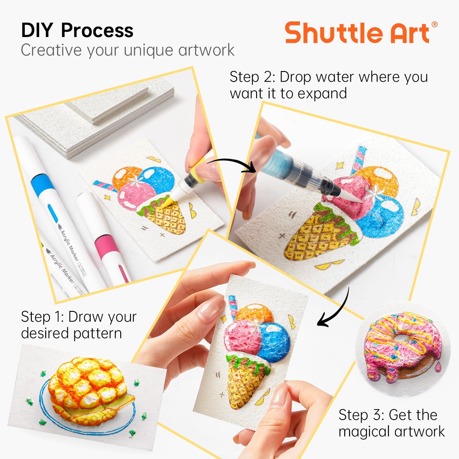 3D Puffy Foam Texture Painting - Kids Toys Drawing incelemesi ve fiyatı