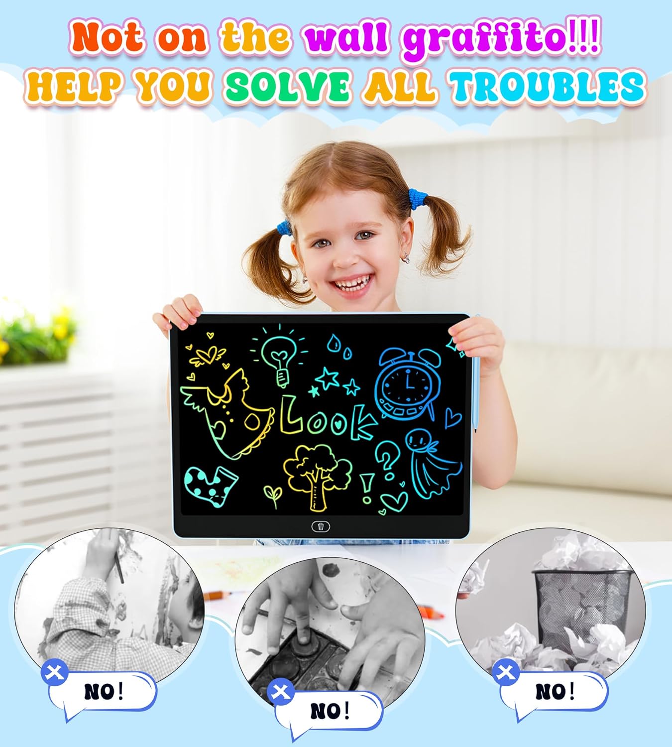 16 Inch LCD Writing Tablet for - Kids Toys Drawing incelemesi ve fiyatı