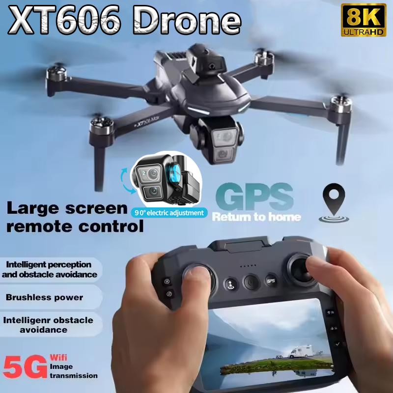 XT606 MAX GPS NEW Drone 8k Pro - Kids Toys 2 Year Old incelemesi ve fiyatı