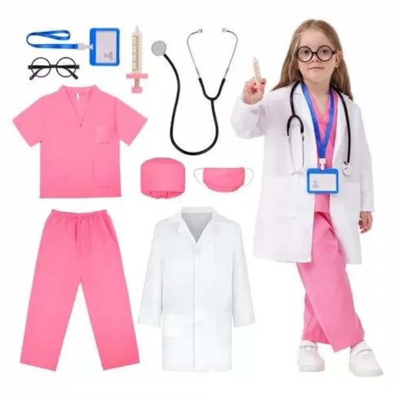 Kids Doctor Nurse Costume Whit - Kids Toys Play incelemesi ve fiyatı