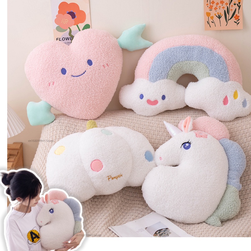 Soft Plush Rainbow Smile Pink  - Unicorn Stuffed Toy incelemesi ve fiyatı