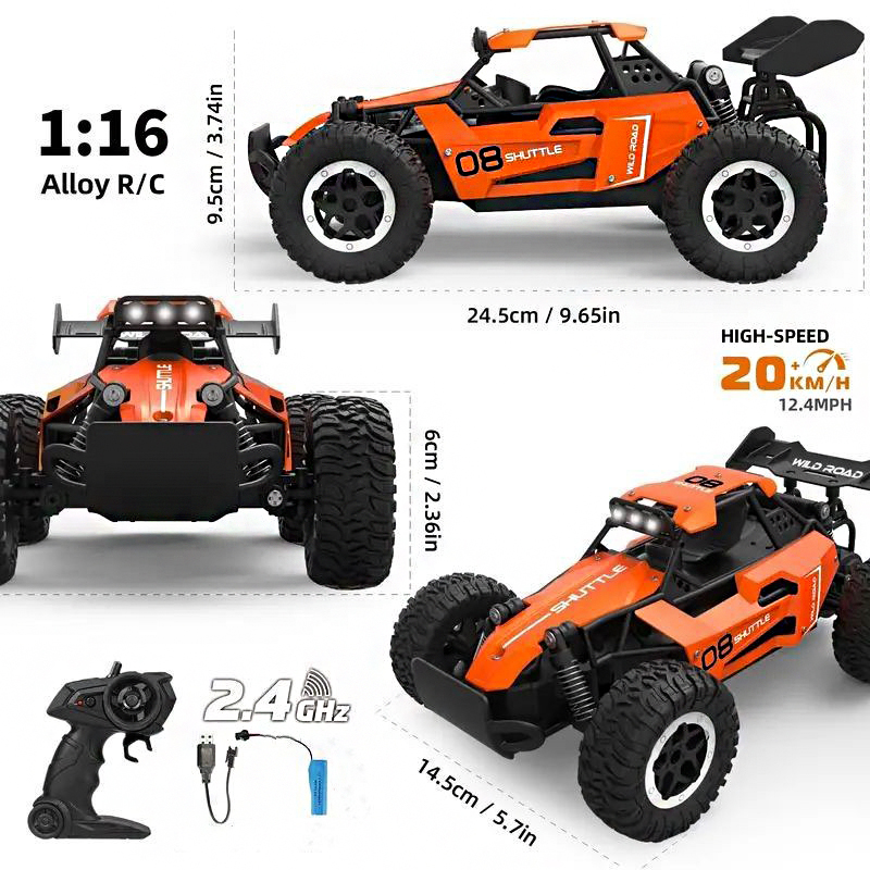 1:16 High-Speed RC Car 2.4G 20 - Kids' Toys Channel incelemesi ve fiyatı