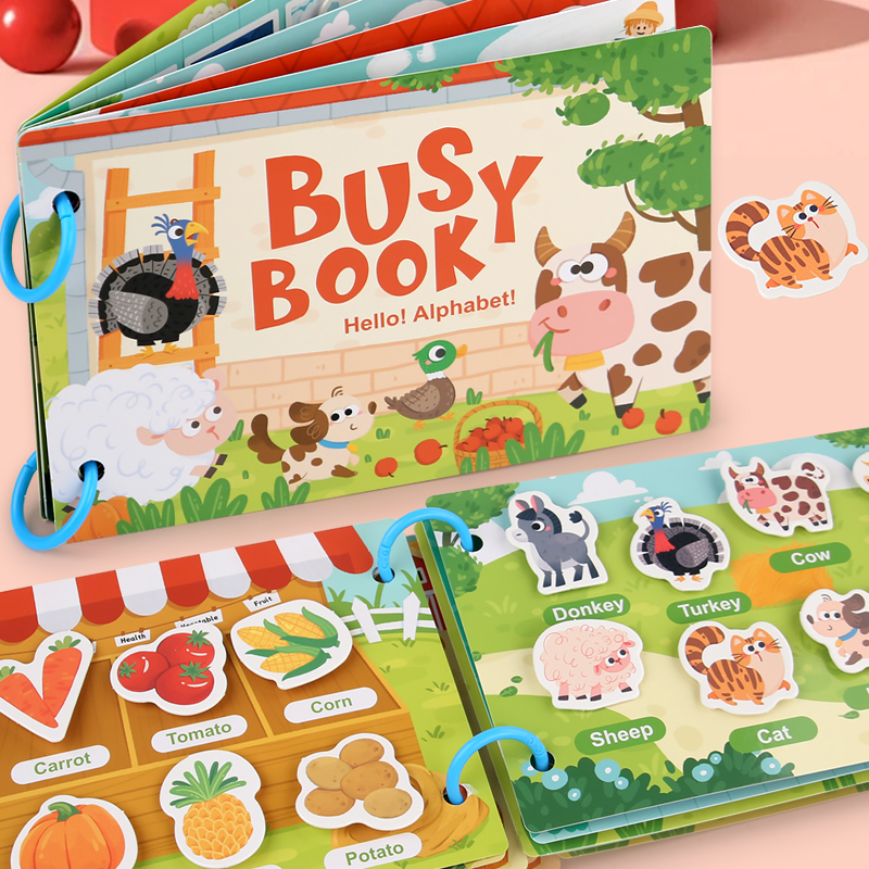 Montessori Baby Busy book My F - Kids Toys 2 Year Old incelemesi ve fiyatı
