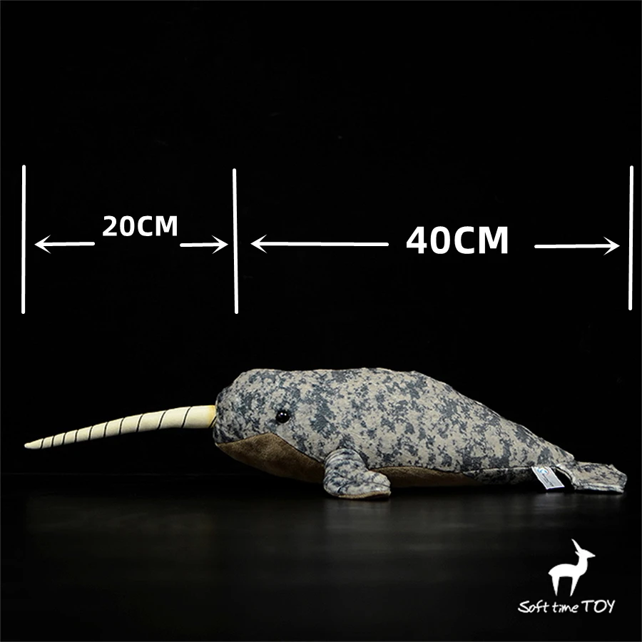 Lifelike Arctic Narwhal Plush  - Unicorn Stuffed Toy incelemesi ve fiyatı