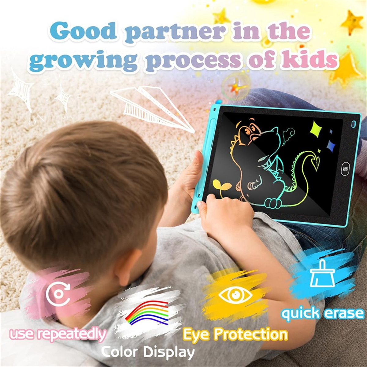 AA98 2 Pack LCD Writing Tablet - Kids Toys Drawing incelemesi ve fiyatı