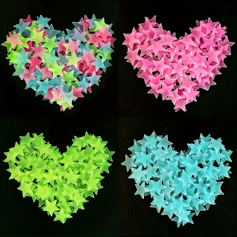 100pcs/pack Bedroom Fluorescen - Glow In Dark Stars incelemesi ve fiyatı