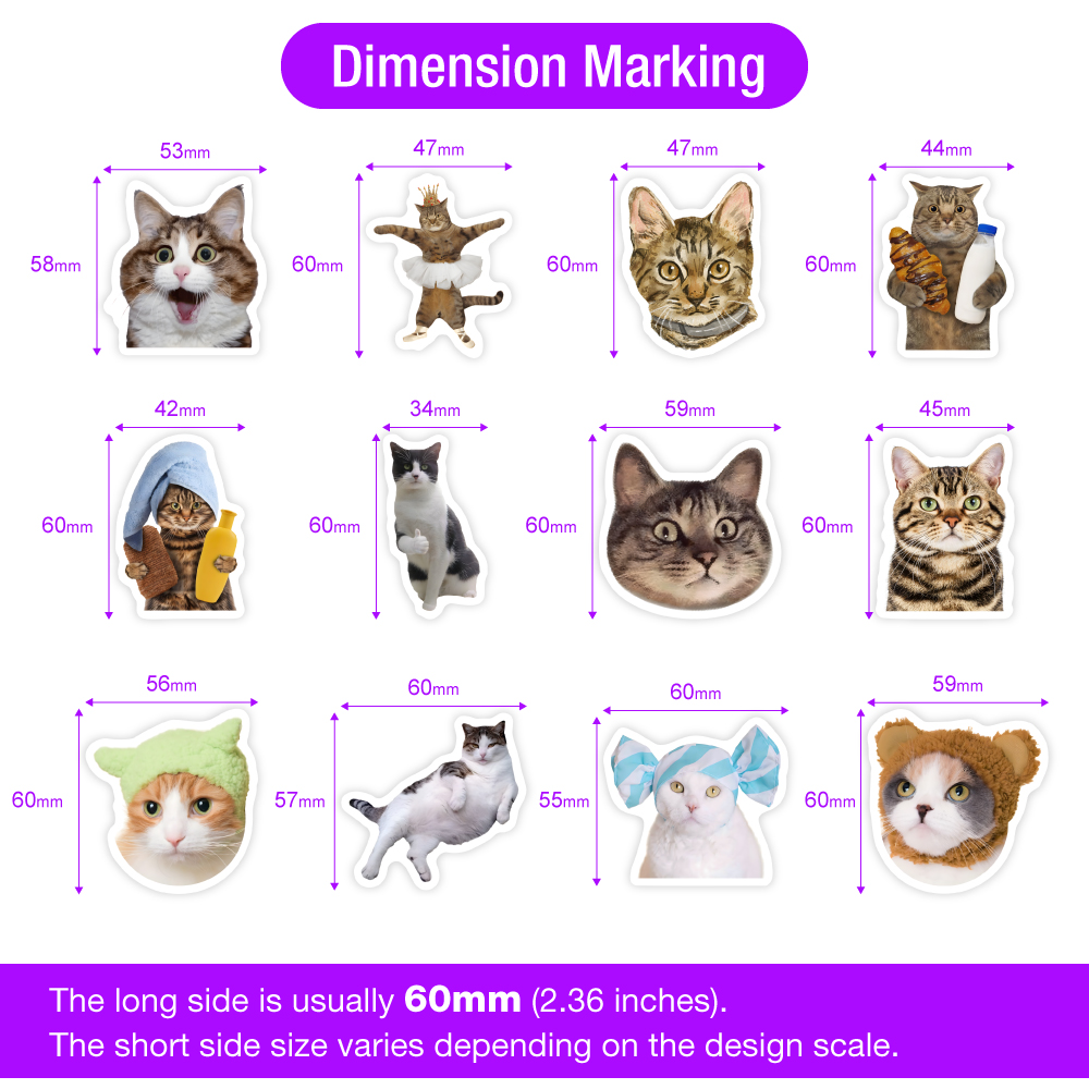 Cute Funny Cat Clipart Sticker - Kids Toys Clipart incelemesi ve fiyatı