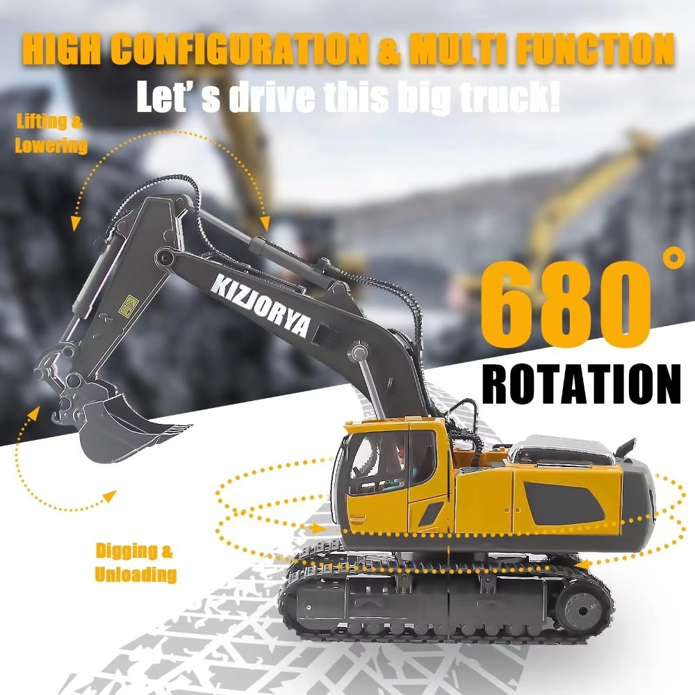 2.4G Remote Control Excavator  - Kids' Toys Channel incelemesi ve fiyatı
