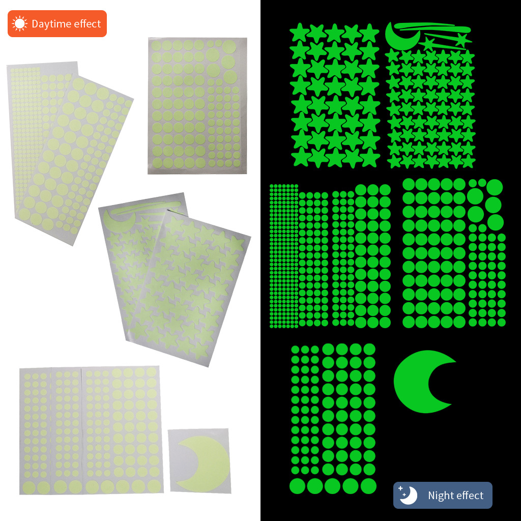 Luminous Moon Stars Wall Stick - Glow In Dark Stars incelemesi ve fiyatı
